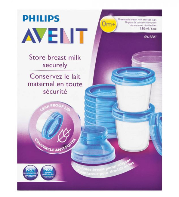 25 sachets de conservation pour le lait maternel 180 ml, Philips